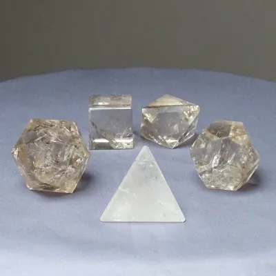 Natural polished crystal Platonic geometry 558g, Brazil