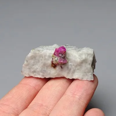 Ruby natural mineral in matrix 23g, Afghanistan