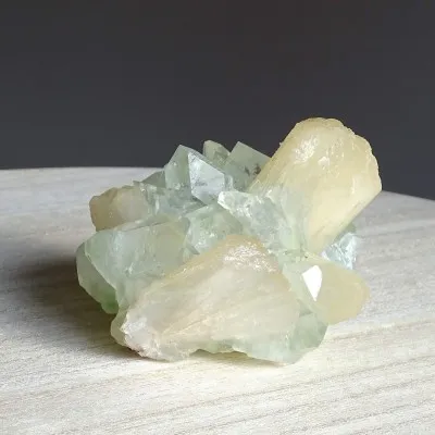 Apophyllite druse crystals and stilbite 285g, India