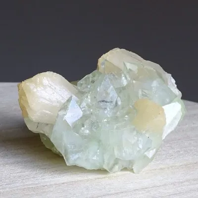 Apophyllite druse crystals and stilbite 285g, India