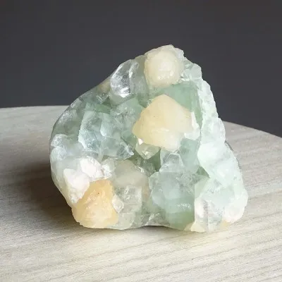 Apophyllite druse crystals and stilbite 522g, India