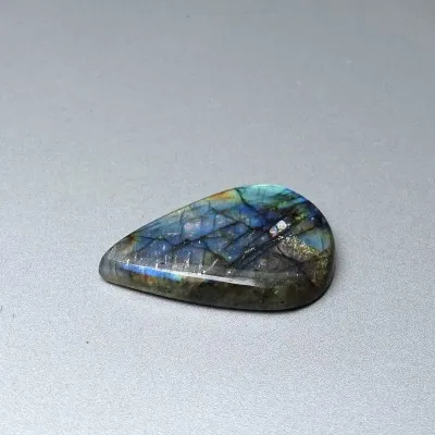 Labradorite natural polished cabochon 14.4g, Madagascar