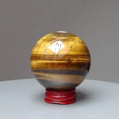 Tiger's eye polished mineral sphere 227g, Namibia | MINERALS-STONES