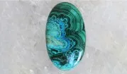 Chrysocolla-malachite-azurite - cabochon